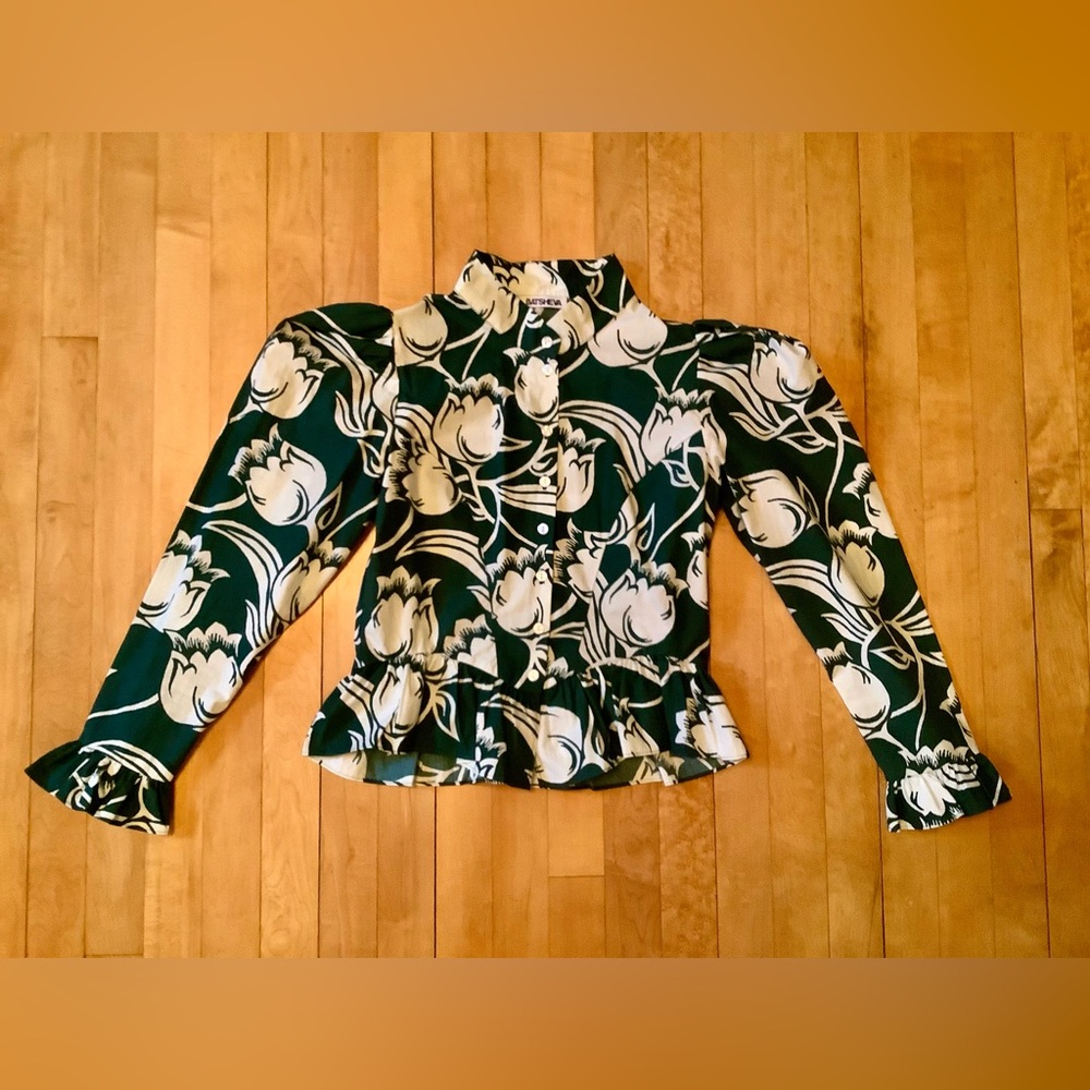 Batsheva floral pattern blouse